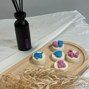 Fondants - gender reveal rose et bleu