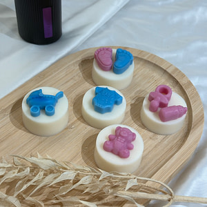 Fondants - gender reveal rose et bleu